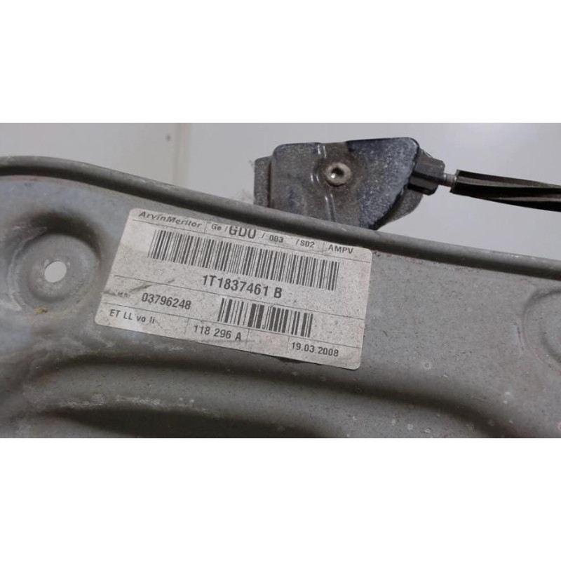 Leve vitre electrique avant gauche VOLKSWAGEN TOURAN 1 PHASE 1 d’occasion