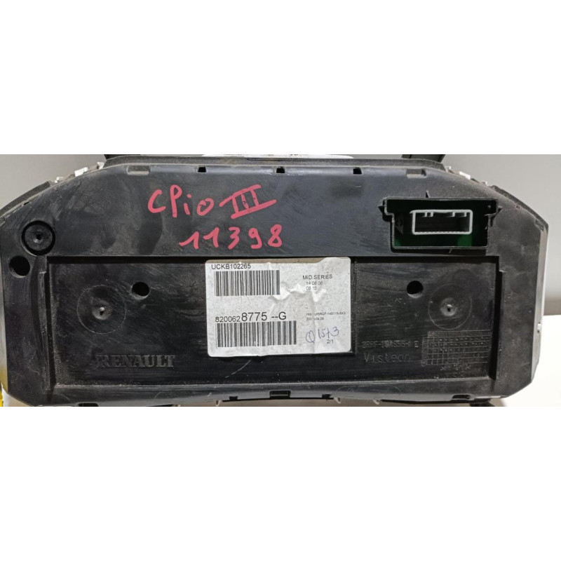 Compteur RENAULT CLIO 3 PHASE 1 d’occasion