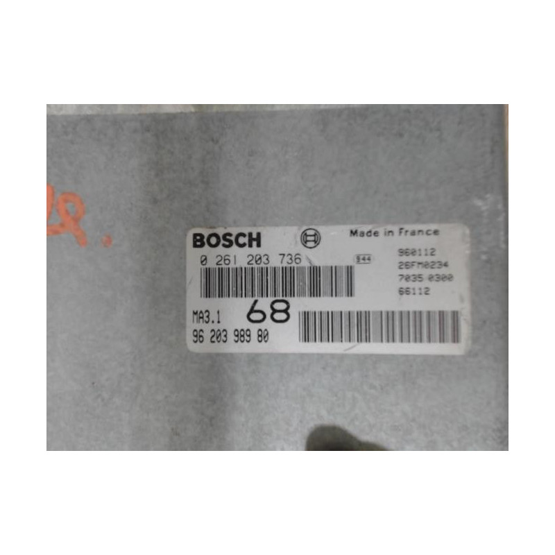 Calculateur CITROEN SAXO PHASE 1 d’occasion