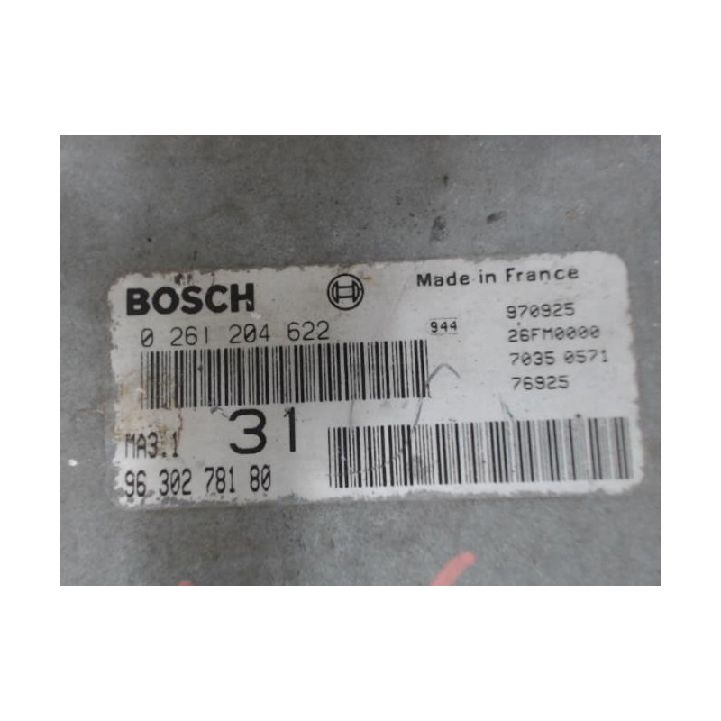 Calculateur CITROEN SAXO PHASE 1 d’occasion