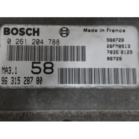Calculateur CITROEN SAXO PHASE 1 d’occasion
