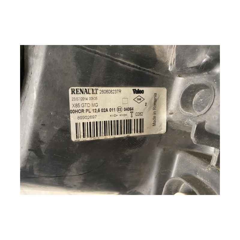 Optique avant principal gauche (feux)(phare) RENAULT CLIO 3 PHASE 1 d’occasion
