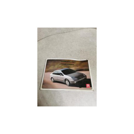 Notice d'utilisation CITROEN C5 1 PHASE 1 d’occasion
