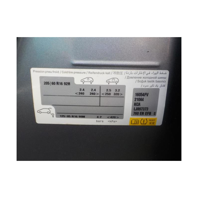 Feu arriere principal droit (feux) CITROEN C4 SPACETOURER d’occasion