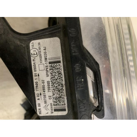 Optique avant principal gauche (feux)(phare) CITROEN C3 2 PHASE 1 d’occasion