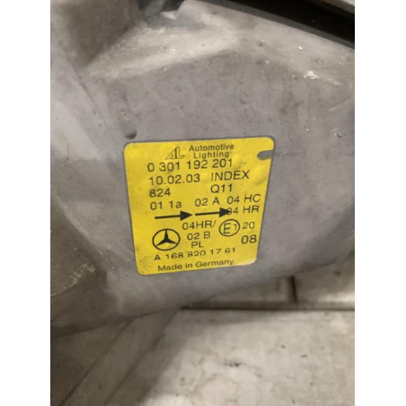 Optique avant principal gauche (feux)(phare) MERCEDES CLASSE A 168 PHASE 2 d’occasion