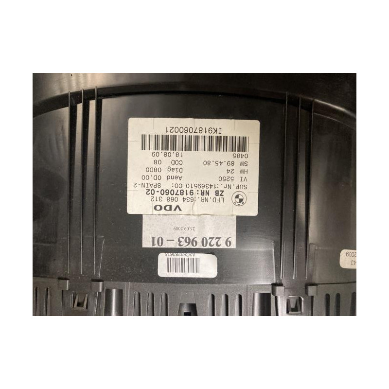 Compteur BMW SERIE 3 E92 COUPE PHASE 1 d’occasion