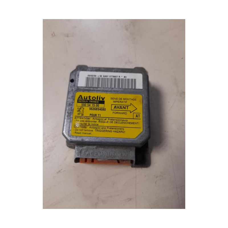 Boitier air bag PEUGEOT 206 PHASE 1 d’occasion