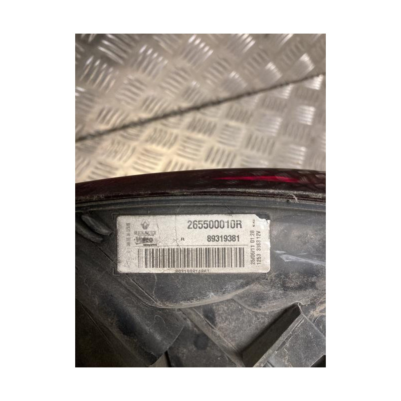 Feu arriere principal droit (feux) RENAULT MEGANE 3 PHASE 1 BREAK d’occasion