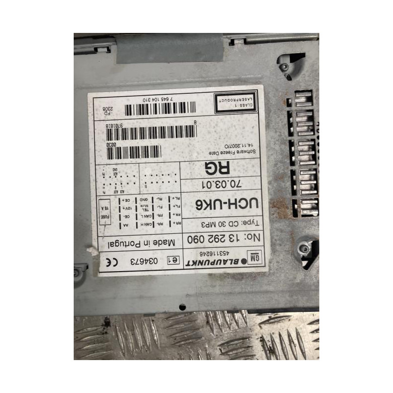 Autoradio d'origine OPEL ASTRA H PHASE 1 d’occasion