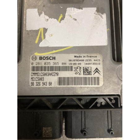 Calculateur moteur CITROEN C3 3 PHASE 1 d’occasion