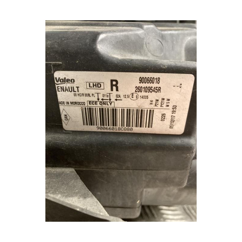 Optique avant principal droit (feux)(phare) DACIA LODGY PHASE 1 d’occasion