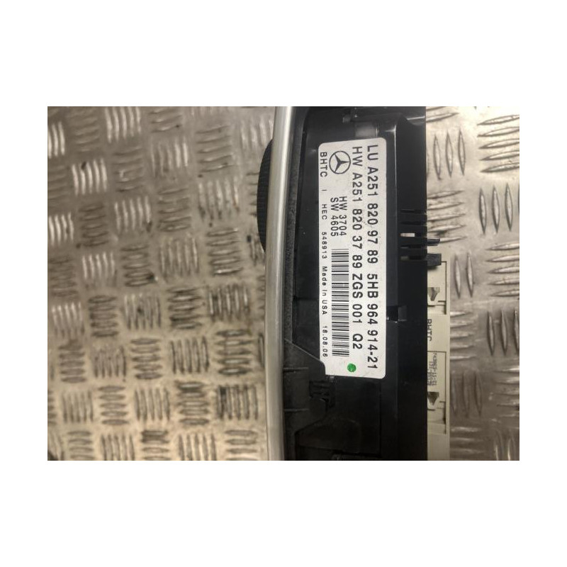 Commande chauffage MERCEDES CLASSE M 164 PHASE 1 d’occasion