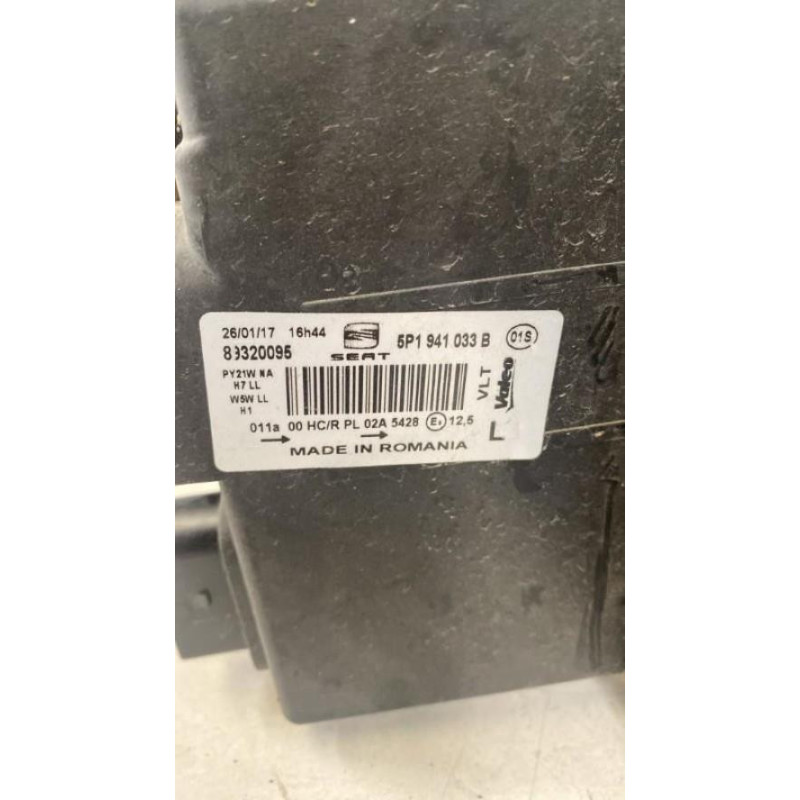 Optique avant principal gauche (feux)(phare) SEAT TOLEDO 3 d’occasion