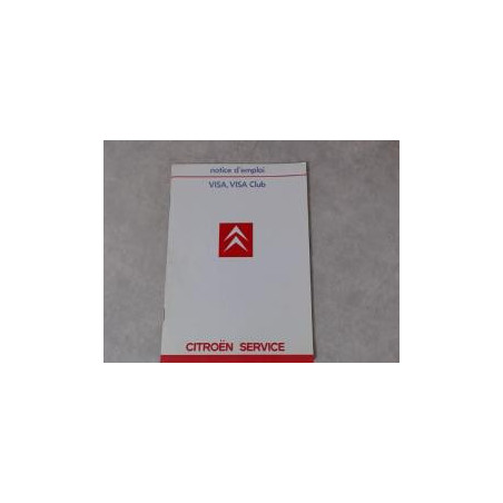 Notice d'utilisation CITROEN VISA CLUB d’occasion