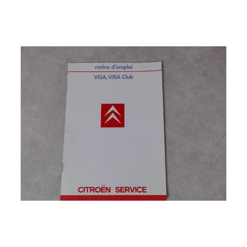 Notice d'utilisation CITROEN VISA CLUB d’occasion