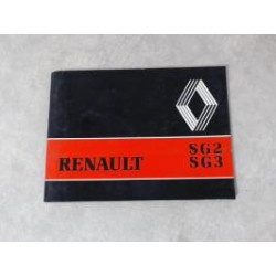 Notice d'utilisation RENAULT SG3 d’occasion