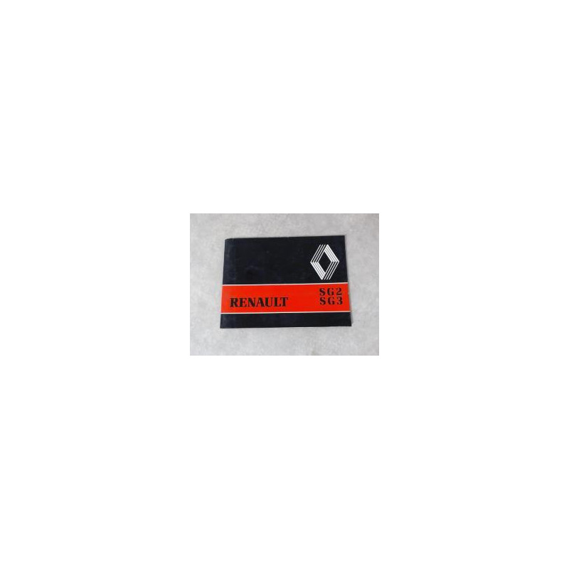 Notice d'utilisation RENAULT SG3 d’occasion
