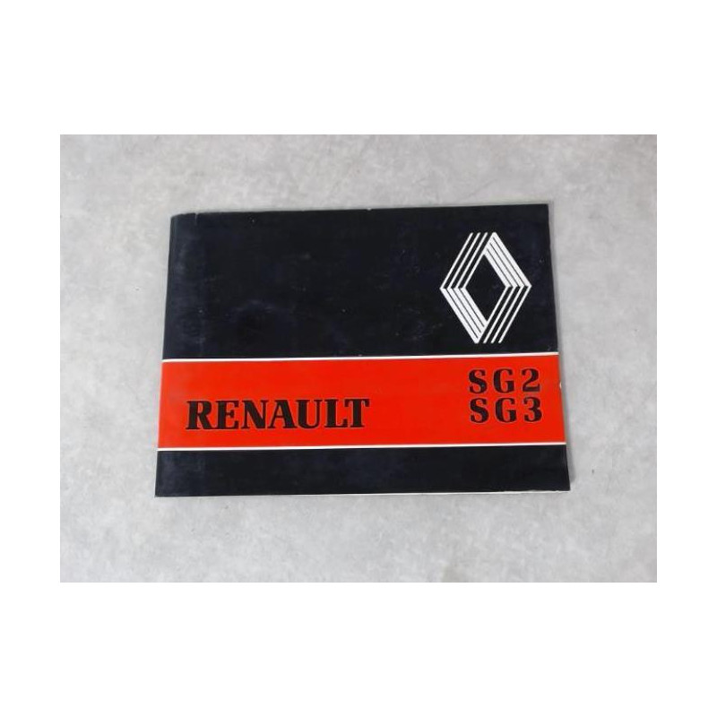 Notice d'utilisation RENAULT SG3 d’occasion