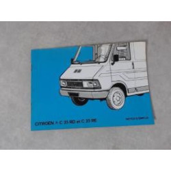 Notice d'utilisation CITROEN C35 RE d’occasion
