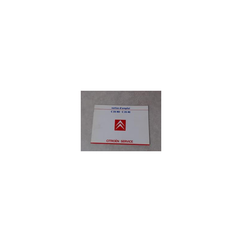 Notice d'utilisation CITROEN C35 RE d’occasion