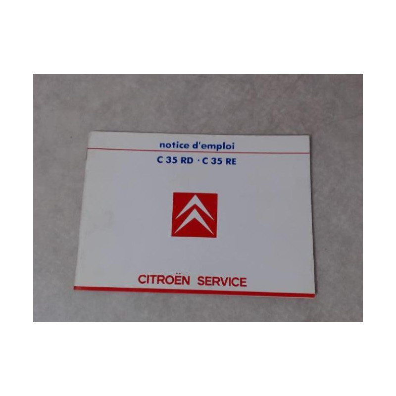 Notice d'utilisation CITROEN C35 RE d’occasion