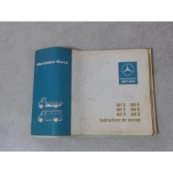 Notice d'utilisation MERCEDES 207D d’occasion
