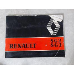 Notice d'utilisation RENAULT SG2-SG3 d’occasion