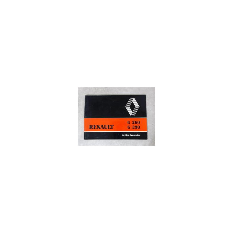 Notice d'utilisation RENAULT G290 d’occasion