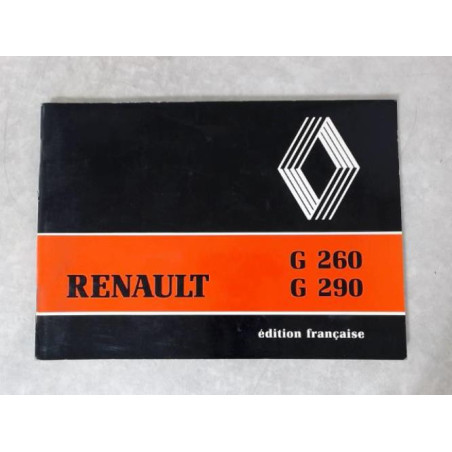 Notice d'utilisation RENAULT G290 d’occasion