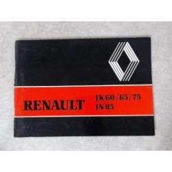 Notice d'utilisation RENAULT 65/75 JN 85 d’occasion