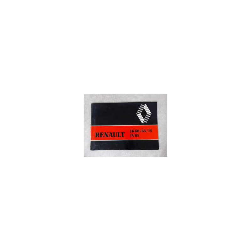 Notice d'utilisation RENAULT 65/75 JN 85 d’occasion