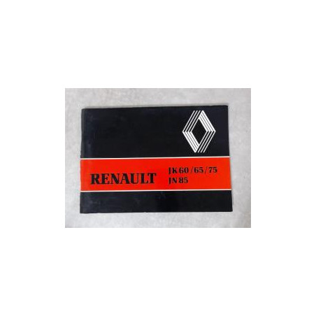 Notice d'utilisation RENAULT 65/75 JN 85 d’occasion