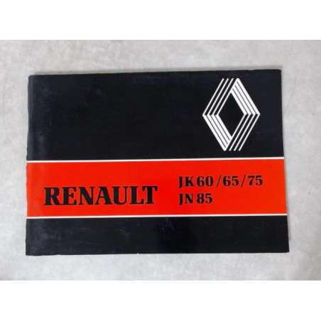 Notice d'utilisation RENAULT 65/75 JN 85 d’occasion