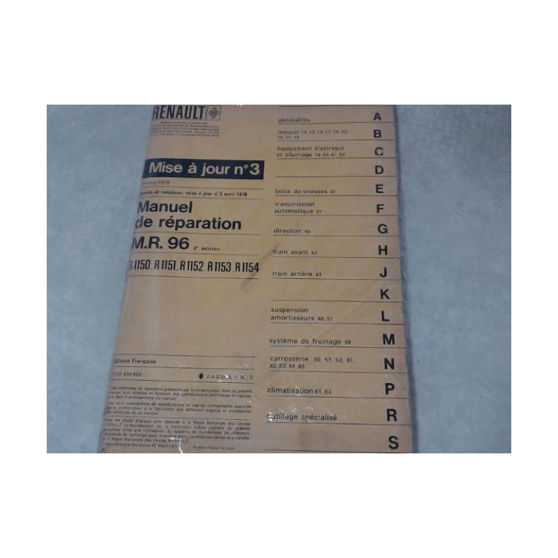Notice d'utilisation RENAULT R 1150 d’occasion
