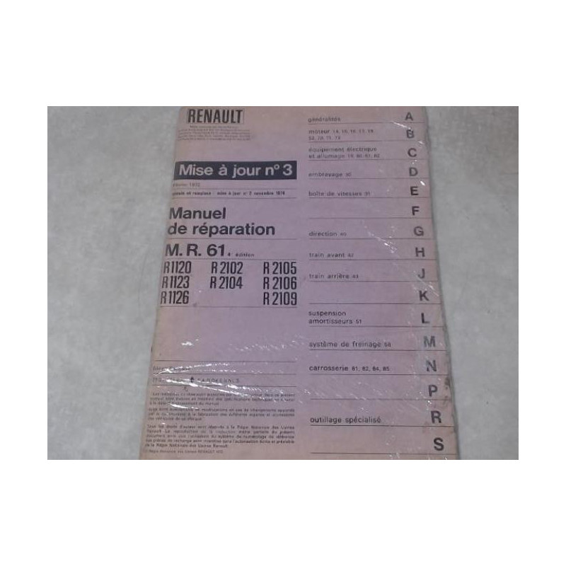 Notice d'utilisation RENAULT R1120 d’occasion