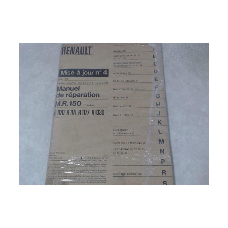 Notice d'utilisation RENAULT R1170 d’occasion