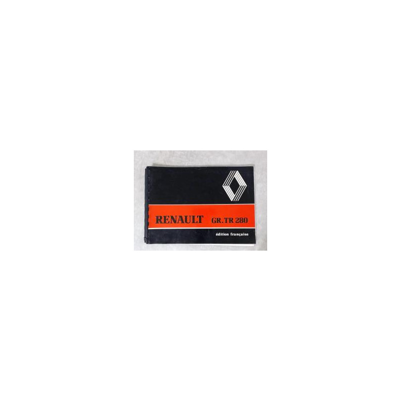 Notice d'utilisation RENAULT 280 d’occasion