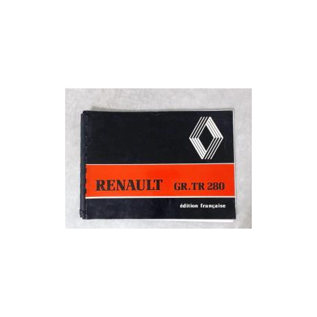 Notice d'utilisation RENAULT 280 d’occasion